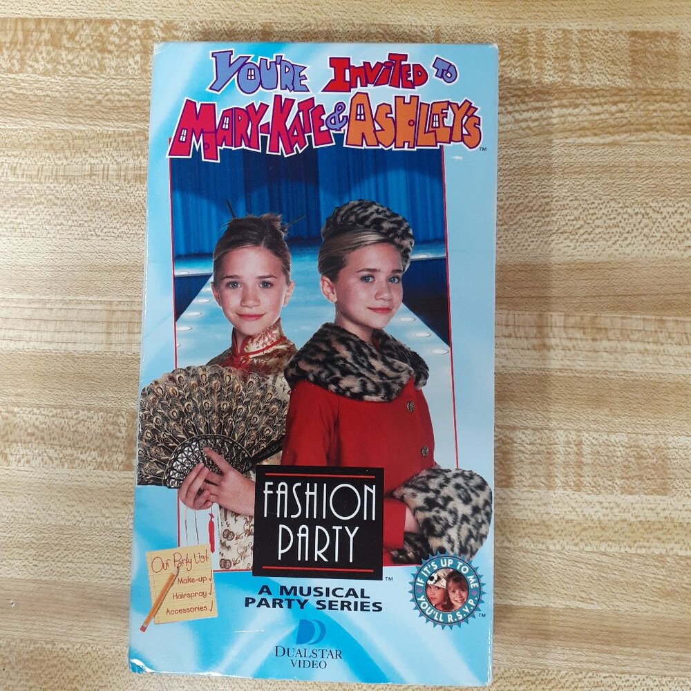 You're Invited To Mary Kate & Ashley's Fashion Party VHS 1999 Y2K Retro Kids